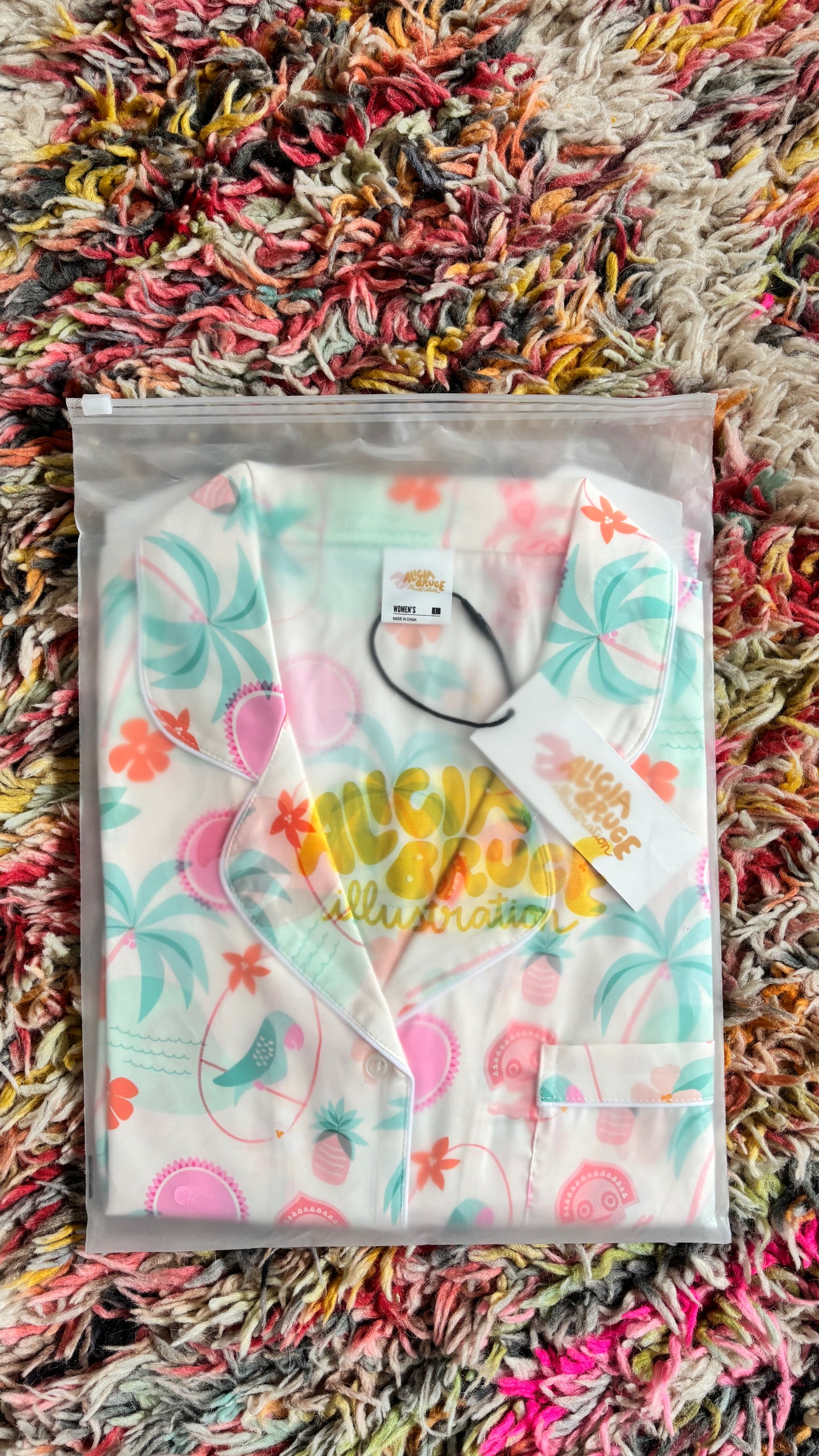 Pajama Top in Caribbean Blue